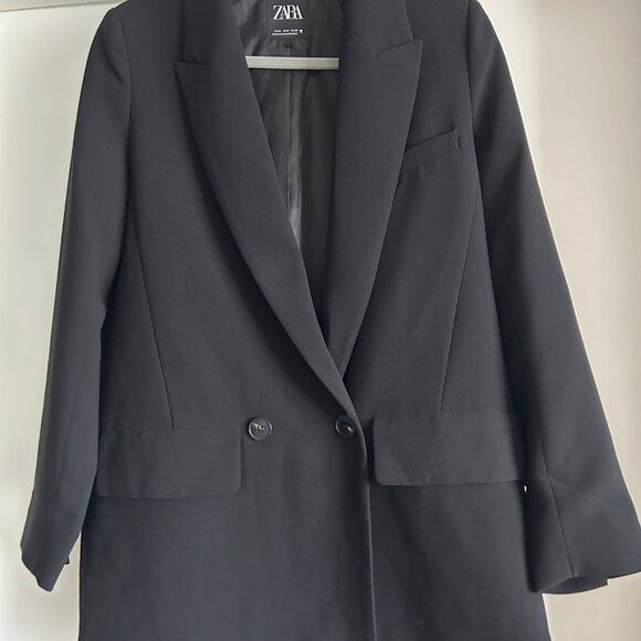 Zara Oversized Black Blazer - Picture 3 of 5